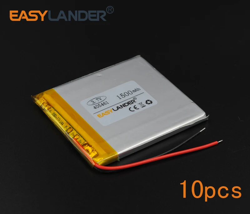 10 шт./лот 3 7 V 1500mAh 405461 полимерный литий-ионный аккумулятор для Mp3 Mp4 PAD DVD DIY
