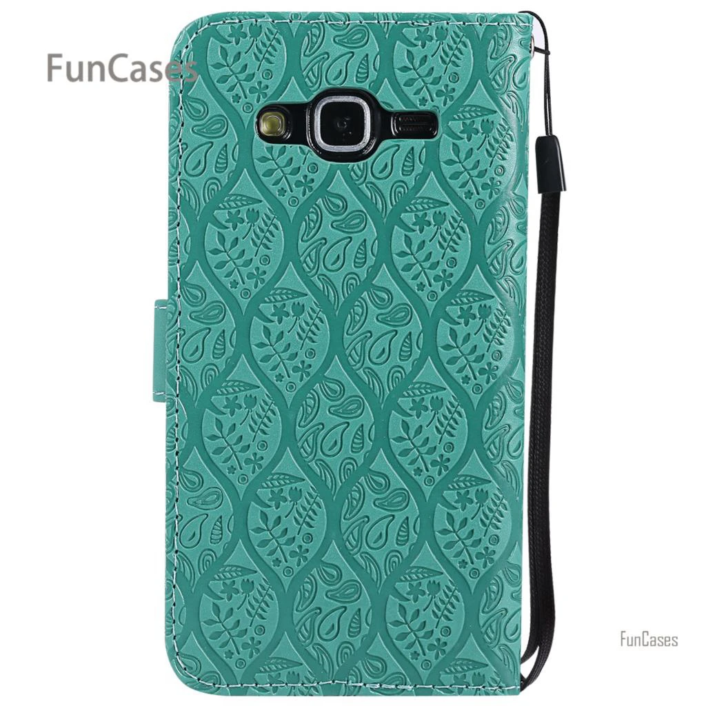 В виде вьющегося стебля с цветами чехол на магнитном замке Celular samsung J5 из