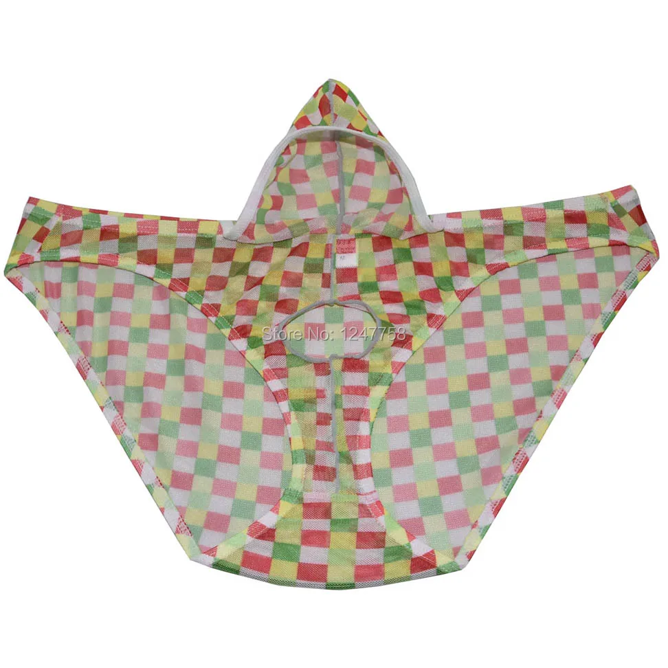 4 шт./лот Мужское нижнее белье трусы брифы с отверстием для пениса сетчатые