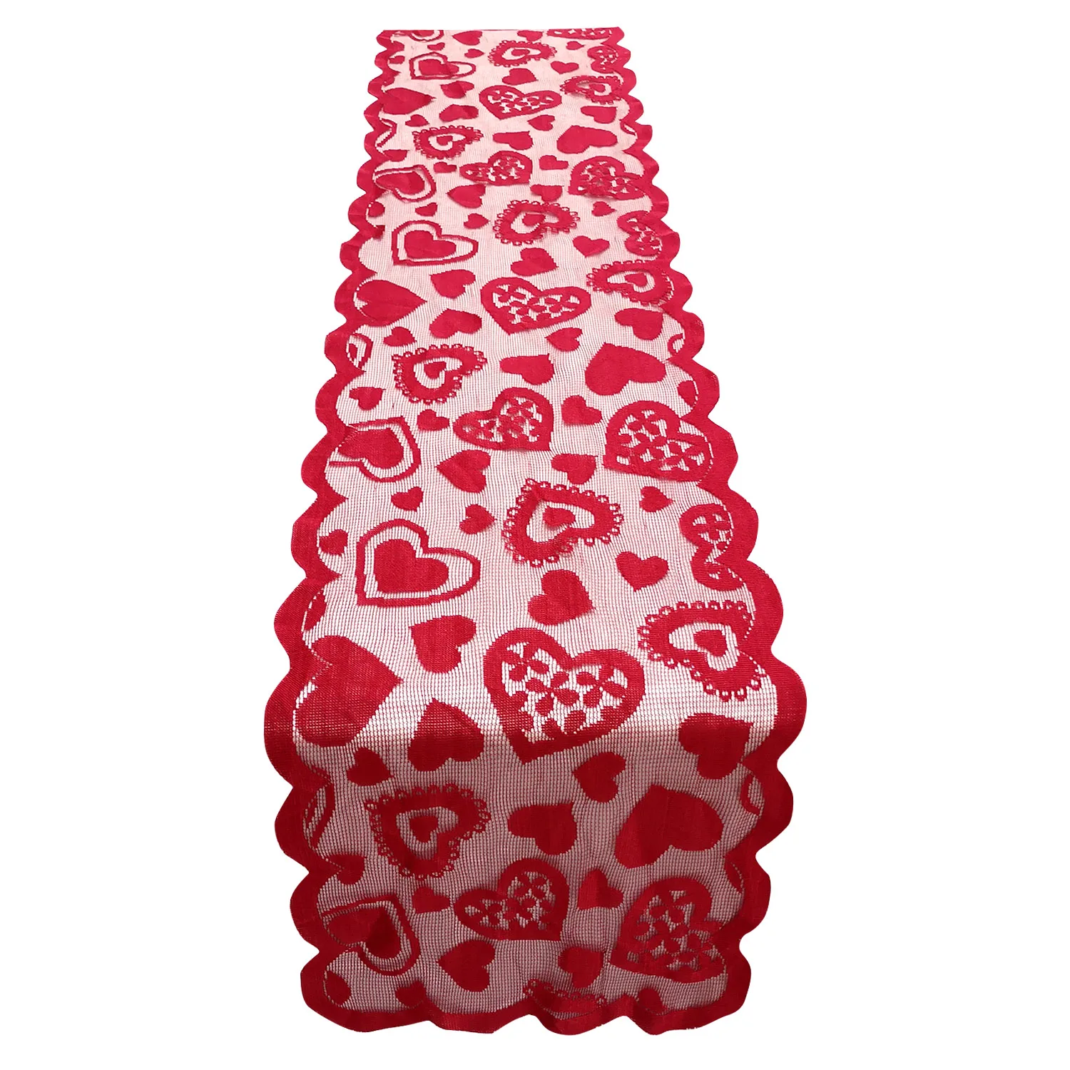 Behogar красного цвета с узором в виде сердца Настольная дорожка украшения для