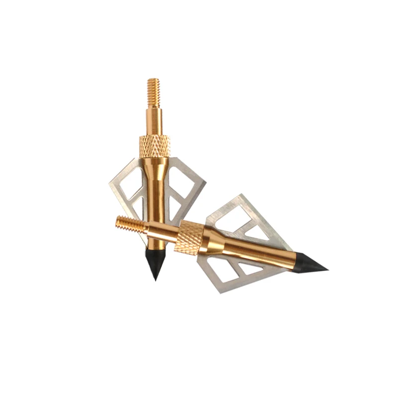 12pcs Archery Hunting Broadheads with 3 Blades Steel Arrow Heads for Crossbow Shooting | Спорт и развлечения