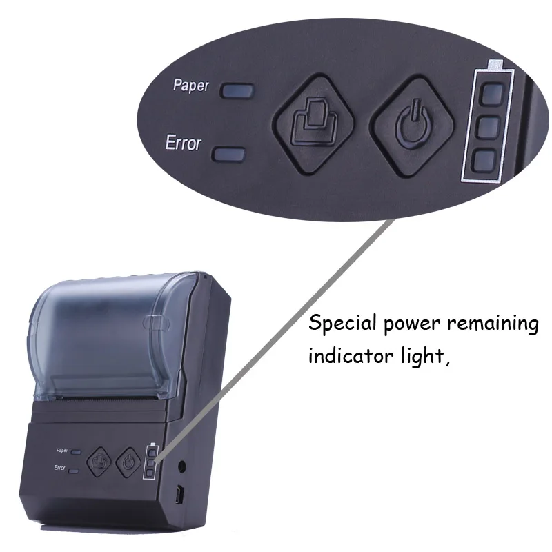Портативный мини-принтер 58 мм bluetooth карманный принтер для pos USB-принтер проектов