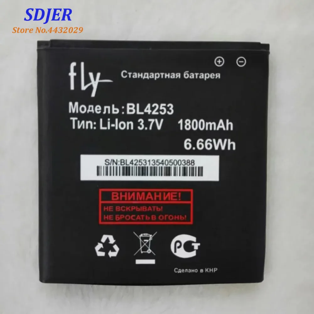 2019 высокое качество BL4253 батарея для Fly IQ443 IQ 443 Li Ion 1800mAh Мобильный телефон Bateria Batterie