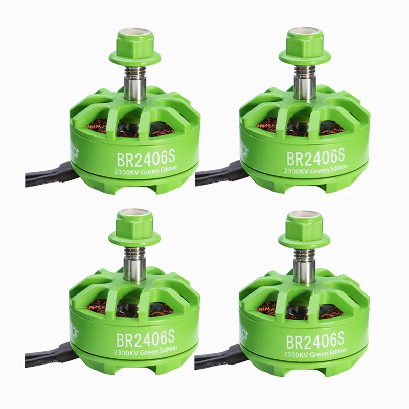 Racerstar 2406 BR2406S для Fire Green Edition 2300KV 2 5S бесщеточный двигатель X220 250 280 300 RC Quadcopter 4 в 1 ESC DIY