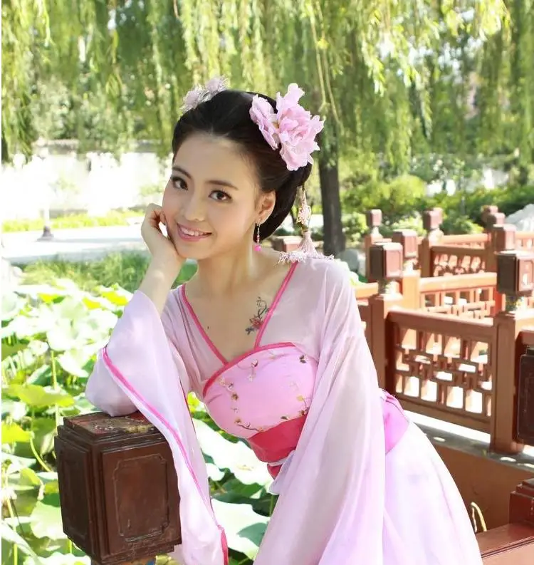 Китайское платье феи древний костюм для женщин народная Одежда танцев Женская