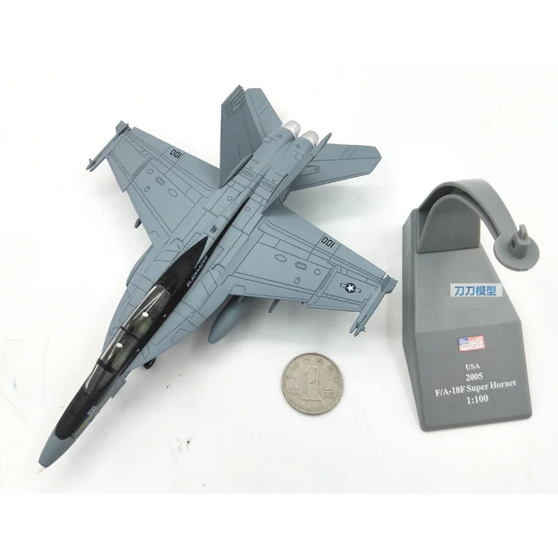 Amer USA F/A 18F Super Hornet самолёт 1/100 Готовая модель из сплава игрушка для