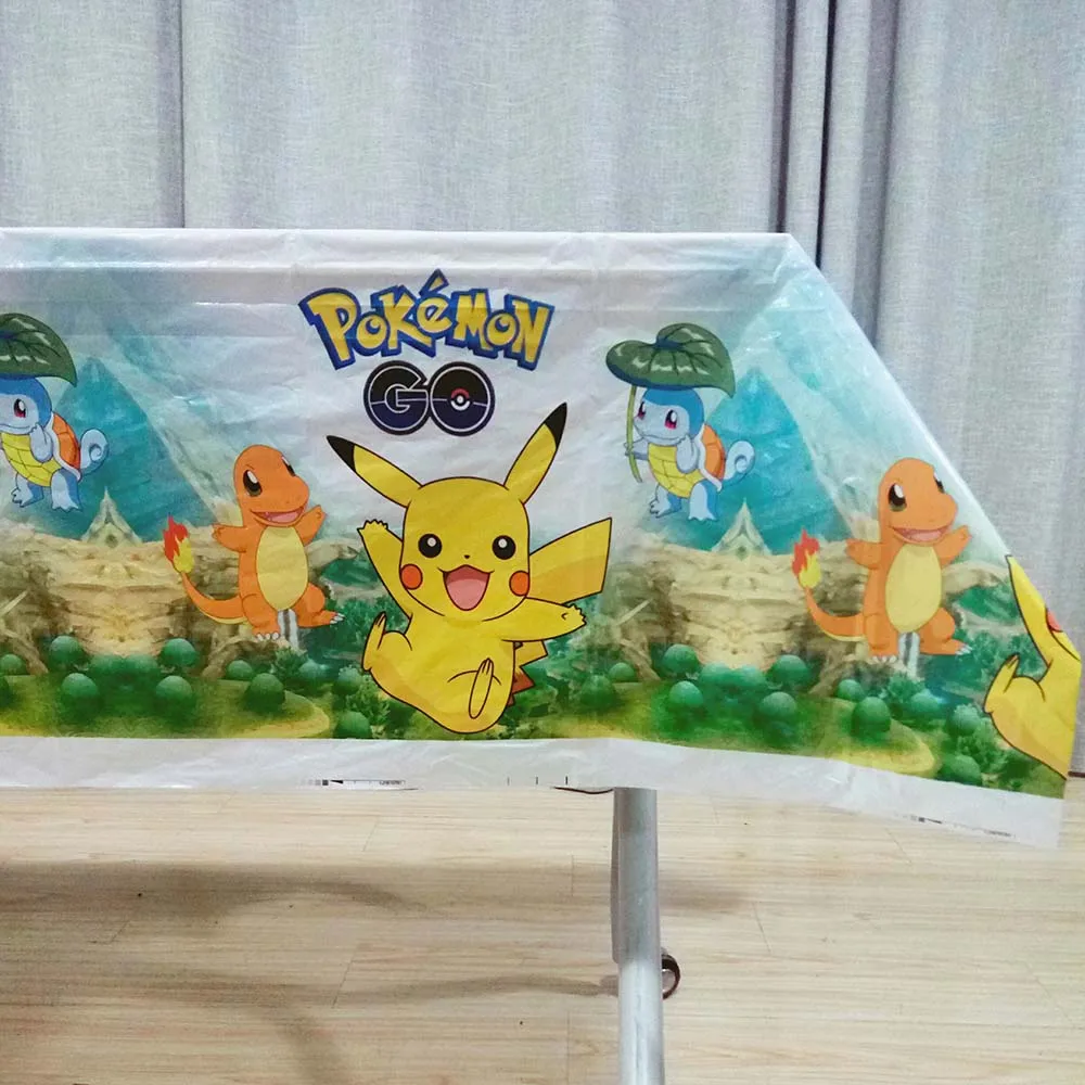 Pikachu Чехол для телефона «Микки и Минни Маус» 95car принцесса Русалка Мститель Супермен Человек Паук Пикачу скатерть на день рождения принадлежности для детей - Цвет: Pikachu