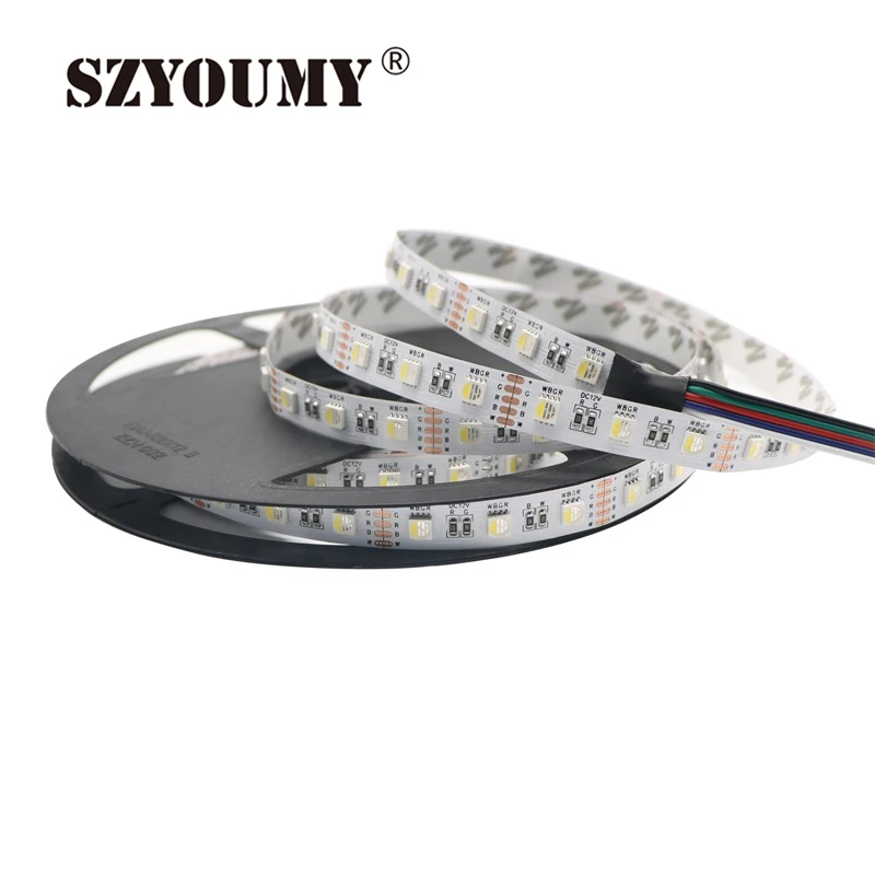 Светодиодная лента SZYOUMY 4 в 1 RGBW гибкая светодиодная 5050 RGB + белый/RGB теплый белый