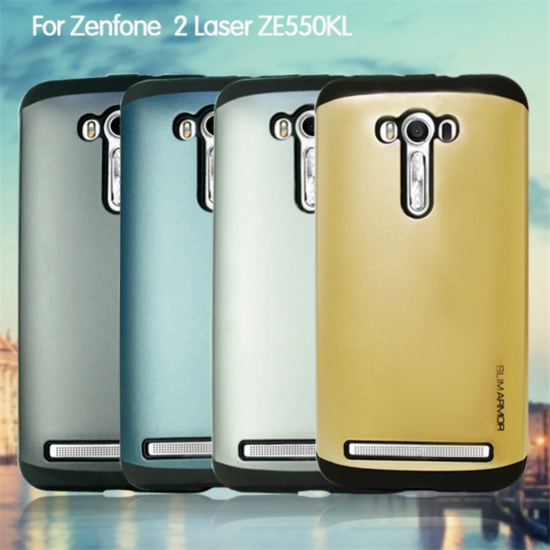 Armour Style PC + TPU Case 100% New Accessory Back Protector Silicon Cover For Mobile Phone ASUS Zenfone 2 Laser ZE550KL 5.5inch