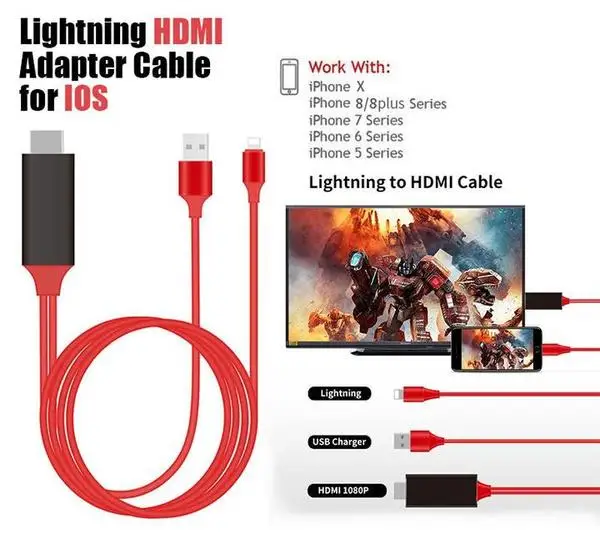 IPhone экран к ТВ HDMI кабель PnP Plug and Play|Мебельные аксессуары| |