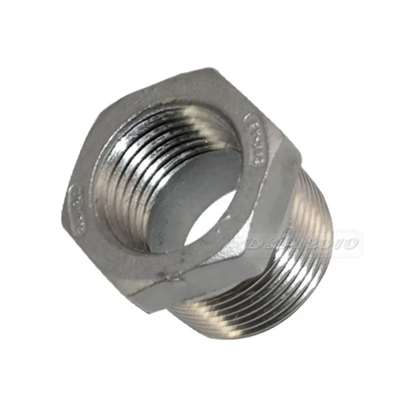 Megaron 3/4 &quotMale x 1/2&quot Женский DN20 DN15 редуктор втулка BSPT Резьба из нержавеющей стали