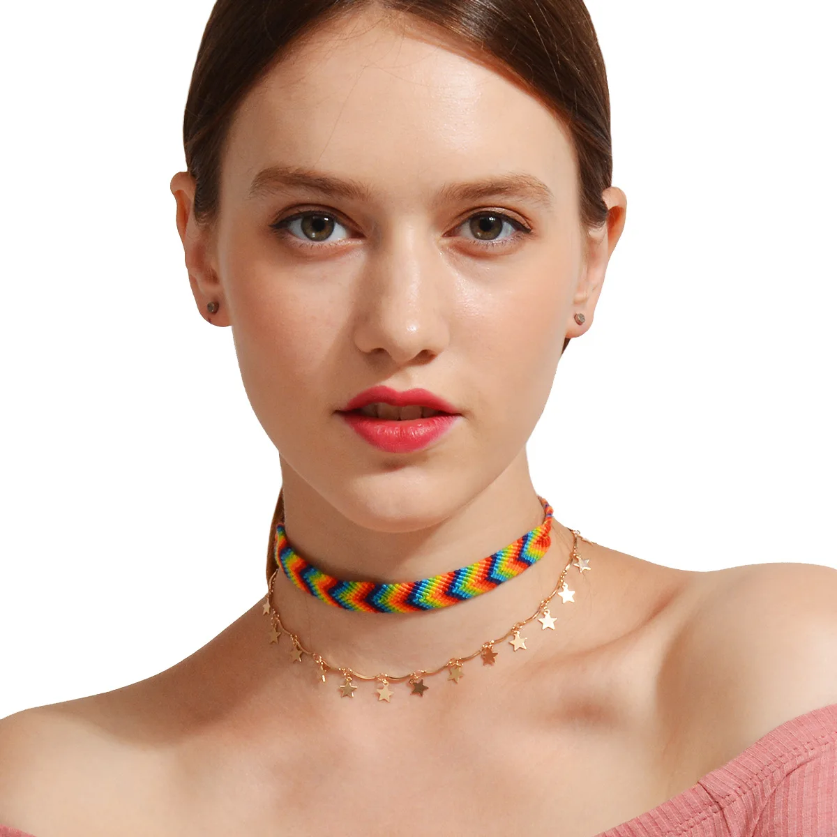 Ожерелье-чокер KingDeng Женская цепочка народная Мода Золотой панк ручная