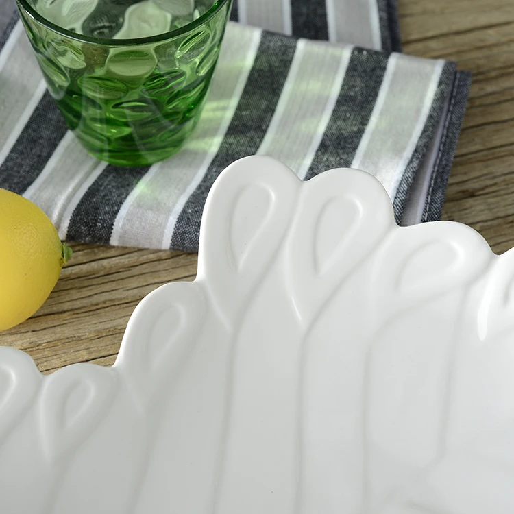 Керамическая посуда в форме листьев раньше обеденная тарелка Салатница для дома