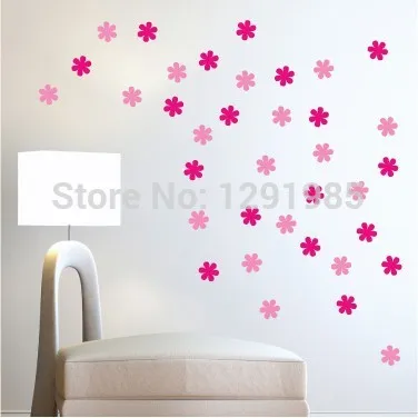 Виниловые наклейки сделай сам с забавными цветами декоративные художественные