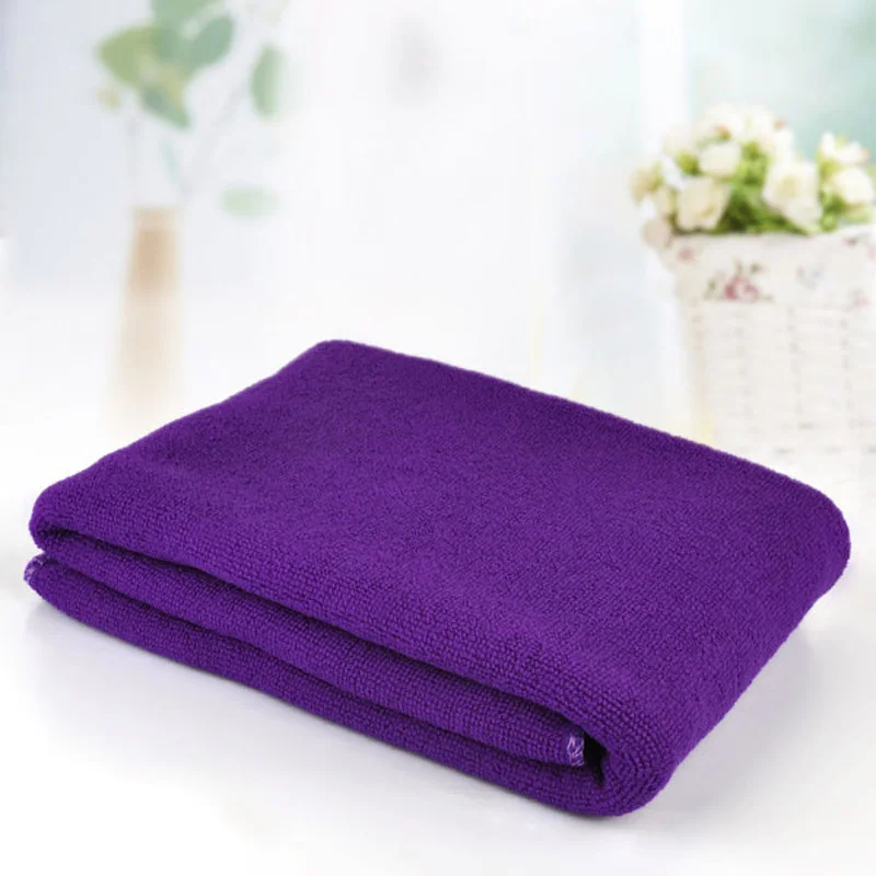 G 70 x 140 cm Fiber De Bambou Microfibre Rapide Douche Bath Towel Douce Super Absorbant Home Textile Large Thick Towel - Цвет: G