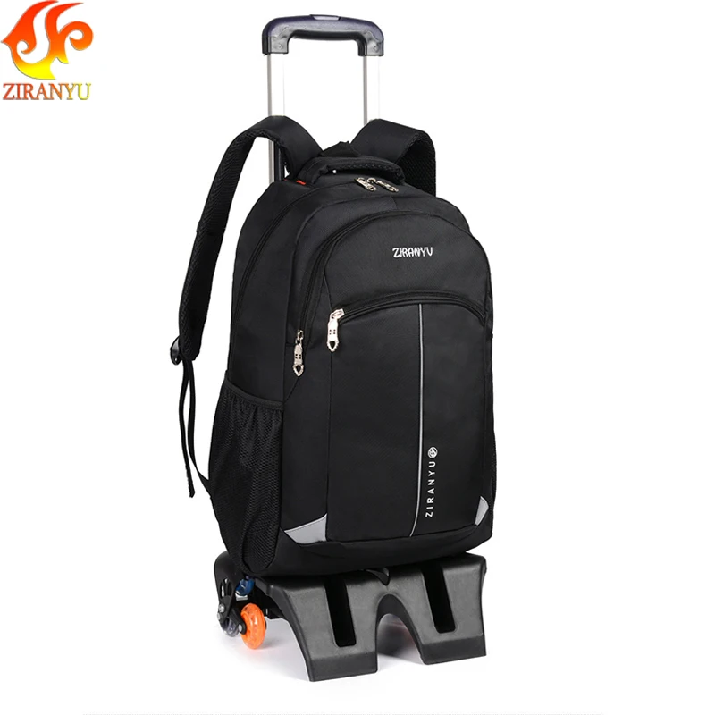 Рюкзак на плечо ZIRANYU детский вместительный школьный ранец колесиках для школы и