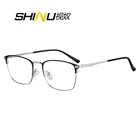 SHINU прогрессивные многофокальные очки для чтения мужские линзы CR39 под заказ фотохромные солнцезащитные очки по рецепту для мужчин
