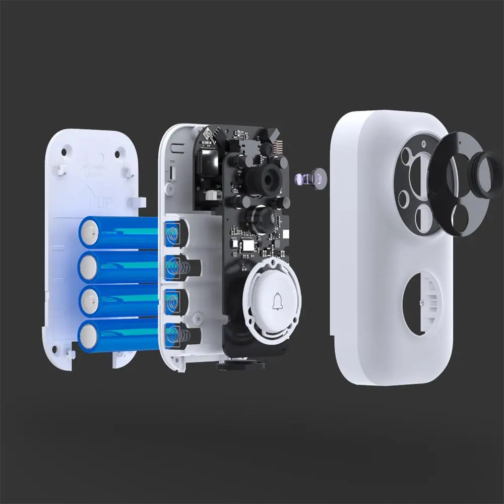 Xiaomi smart дверной звонок AI распознавание лица 720 P ИК ночного видения Видео набор
