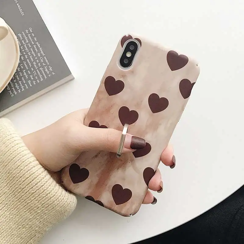 Чехол Boucho с кольцом в стиле ретро для iphone X 6 s 7 8 Plus чехол телефона цветопередачей