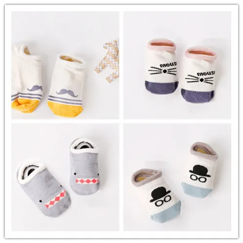 Newborn Cotton Baby socks floor Boys Girls Cute Cartoon animal Toddler Socks infant Anti-slip DS29 | Детская одежда и обувь