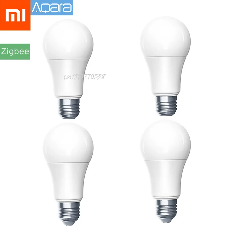 4Pcs 4 шт. Оригинальная лампа Xiao mi jia Aqara Zigbee версия умная светодиодная лампочка с дистанционным управлением для mi Home APP Homekit Gateway - Цвет: 4Pcs