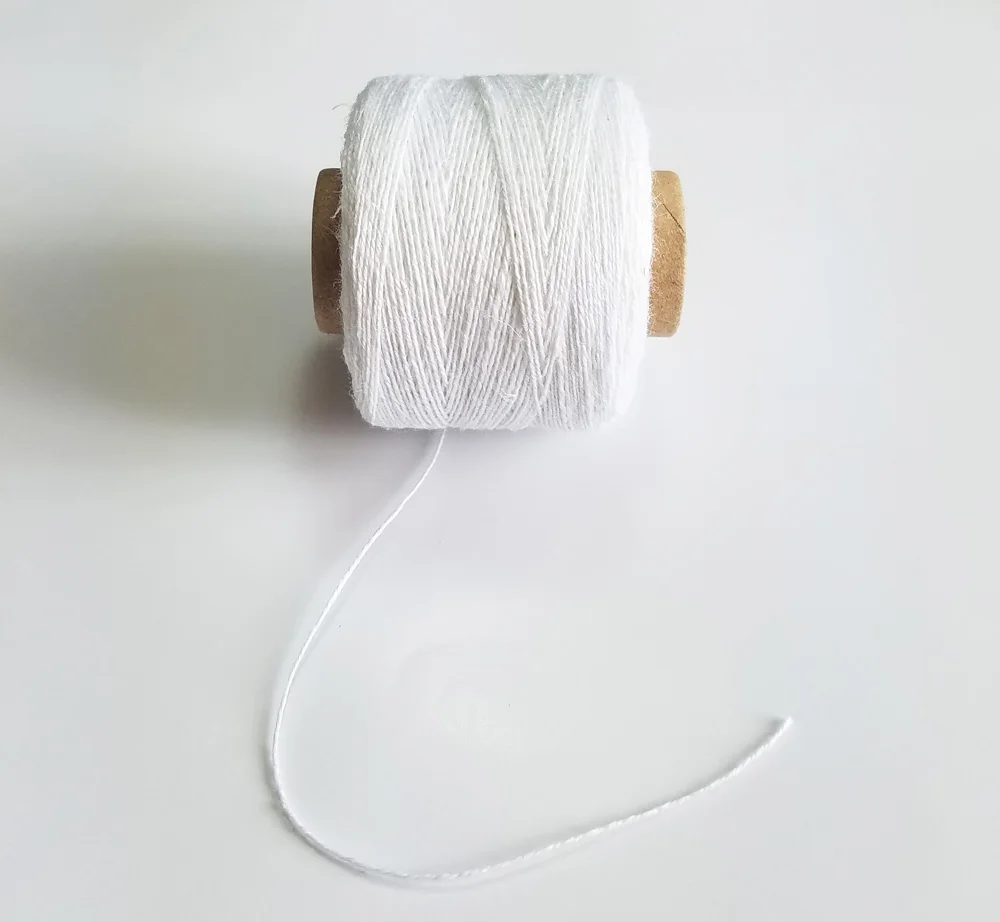 Оптовая продажа 10 шт./лот белая швейная нить из 100% льна шнуры 2(3) Ply пряжа|linen