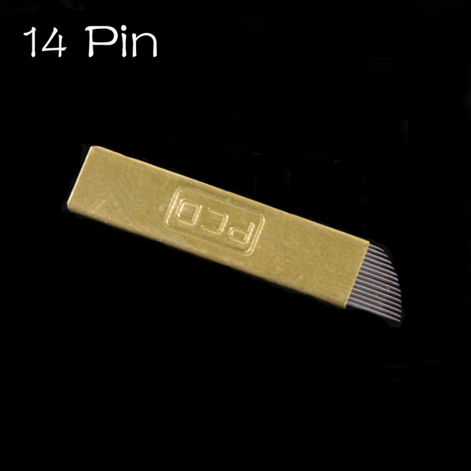

100 шт., иглы для микроблейдинга, 14 шт.