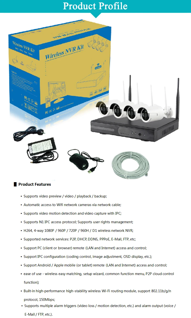 2MP 4CH CCTV системы 1080 P 4ch HD беспроводные наборы для наружного видеонаблюдения Открытый ИК ночного видения IP Wifi камера система безопасности наблюдения JSA
