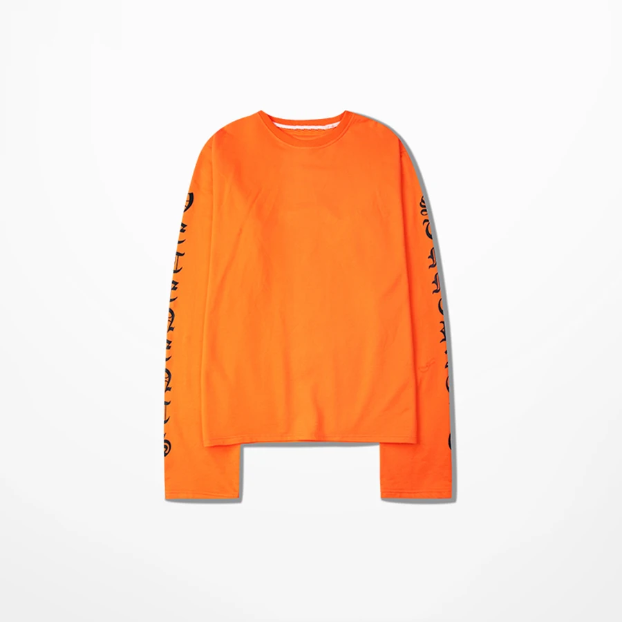 Футболка с длинным рукавом Для мужчин регулярные футболка хип-хоп Уличная рок