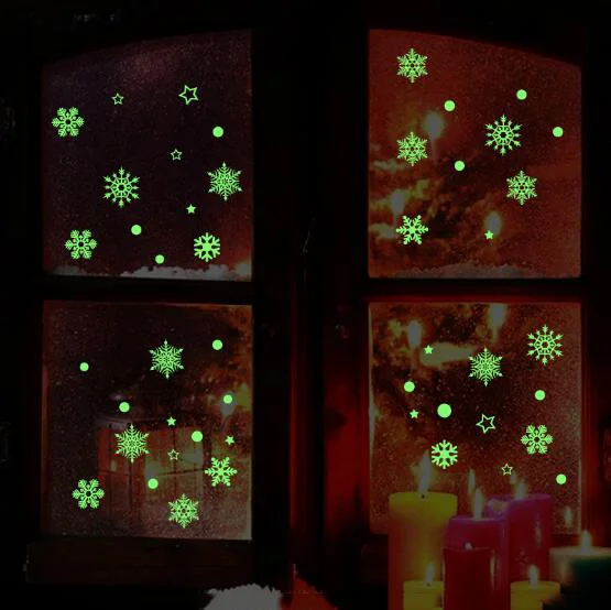 2019 новый год Merry Рождество аксессуары для дома Световой Снежинка задний план