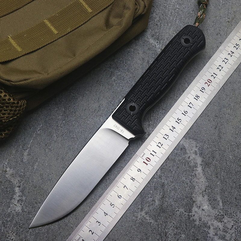 POHL интегрированный нож Niolox blade (шлифовальный) G10 Ручка Открытый Кемпинг
