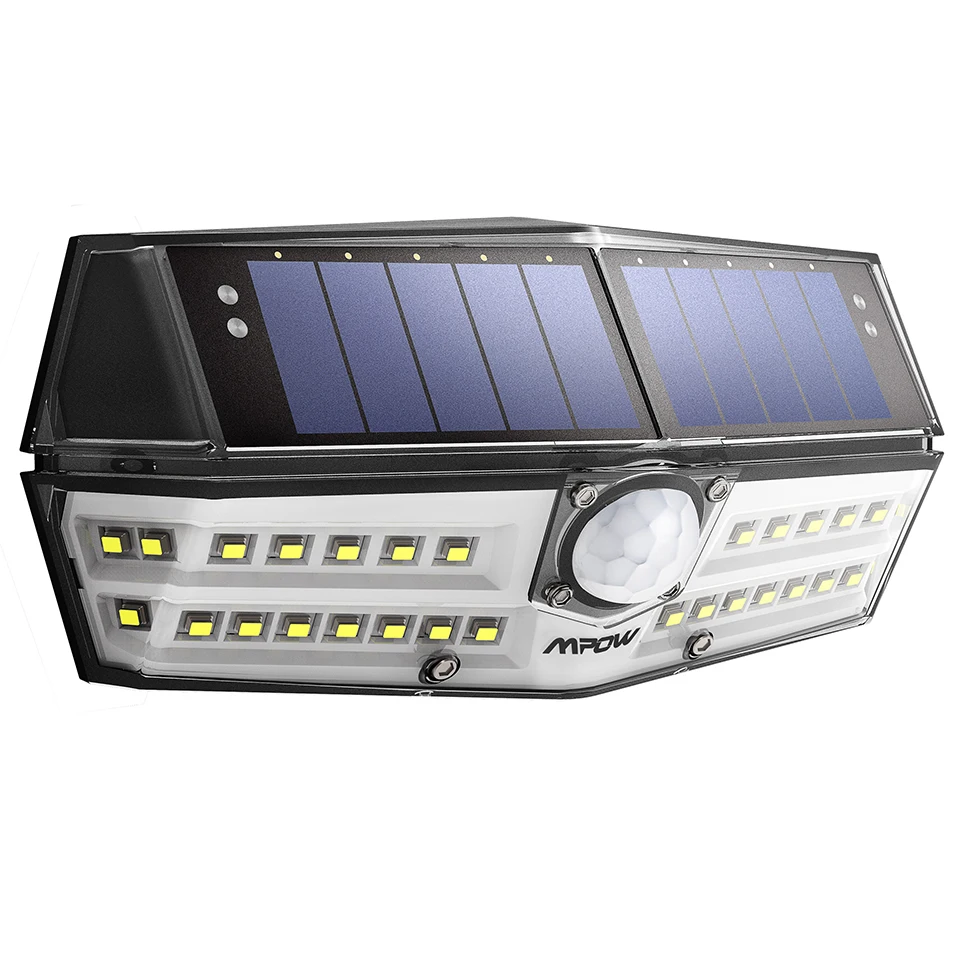Mpow CD137 30 светодиодный солнечный свет сада Ipx7 водонепроницаемый солнечный светильник широкий угол солнечный датчик движения для тропинки гаража/бассейна