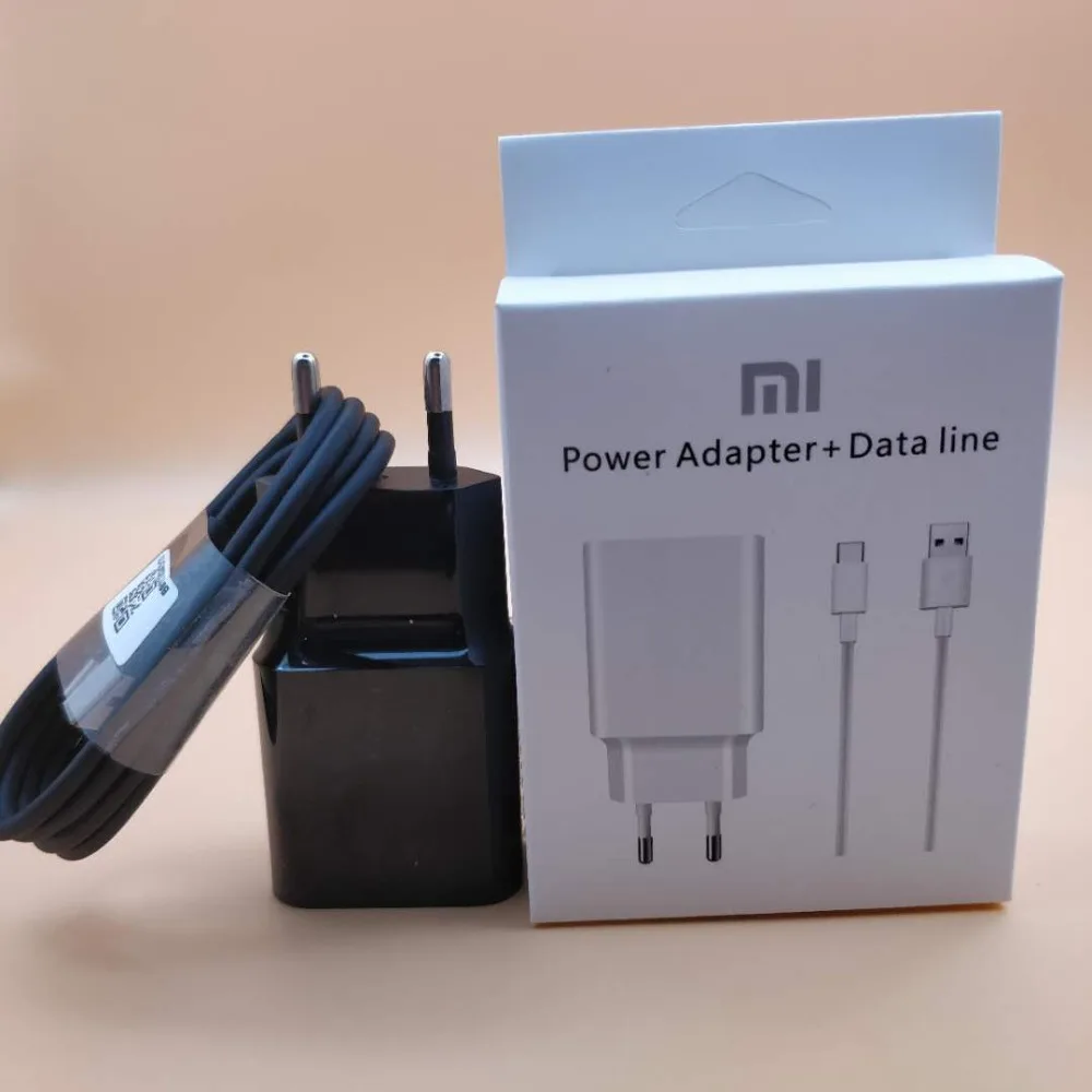 XIAOMI быстрое зарядное устройство 12 В 1.5A QC3.0 адаптер TYPE C кабель для передачи данных для Mi Pocophone F1 A1 A2 Lite 5 6 8 SE Note 2 3 Mix 2 2 2S