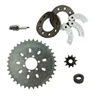 36 зубьев, 6 отверстий, звездочка и звездочка, комплект для крепления двигателя 66 куб. См 80 куб. См, моторизованный велосипед
