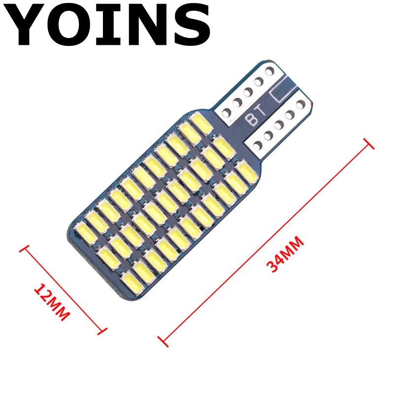 4 шт. T10 Canbus 33 SMD 3014 белый лед синий теплый светодиодный светильник для W5W 194 168 2825