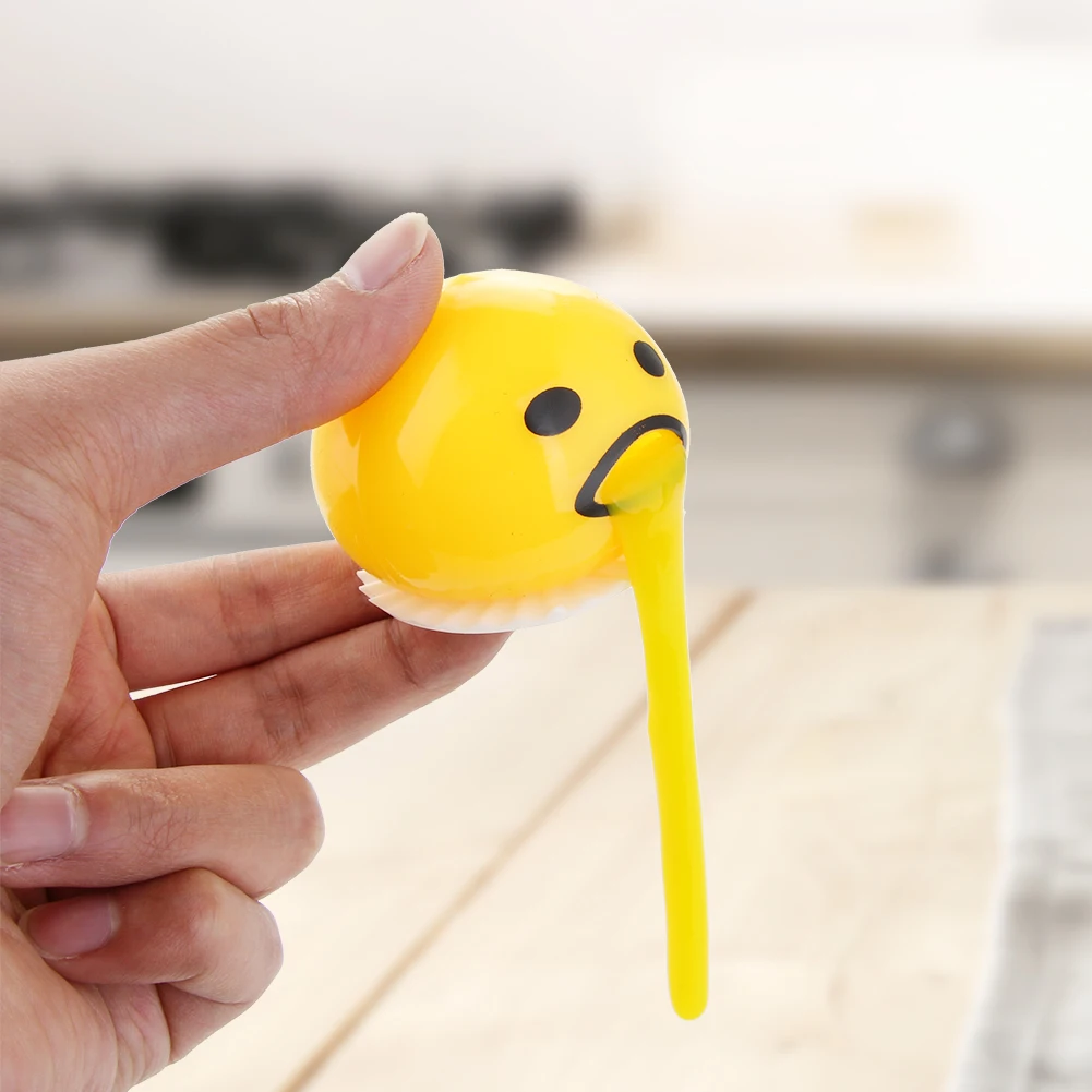 1 шт. выдавливание рвота яичный желток антистресс игрушки ленивый брат