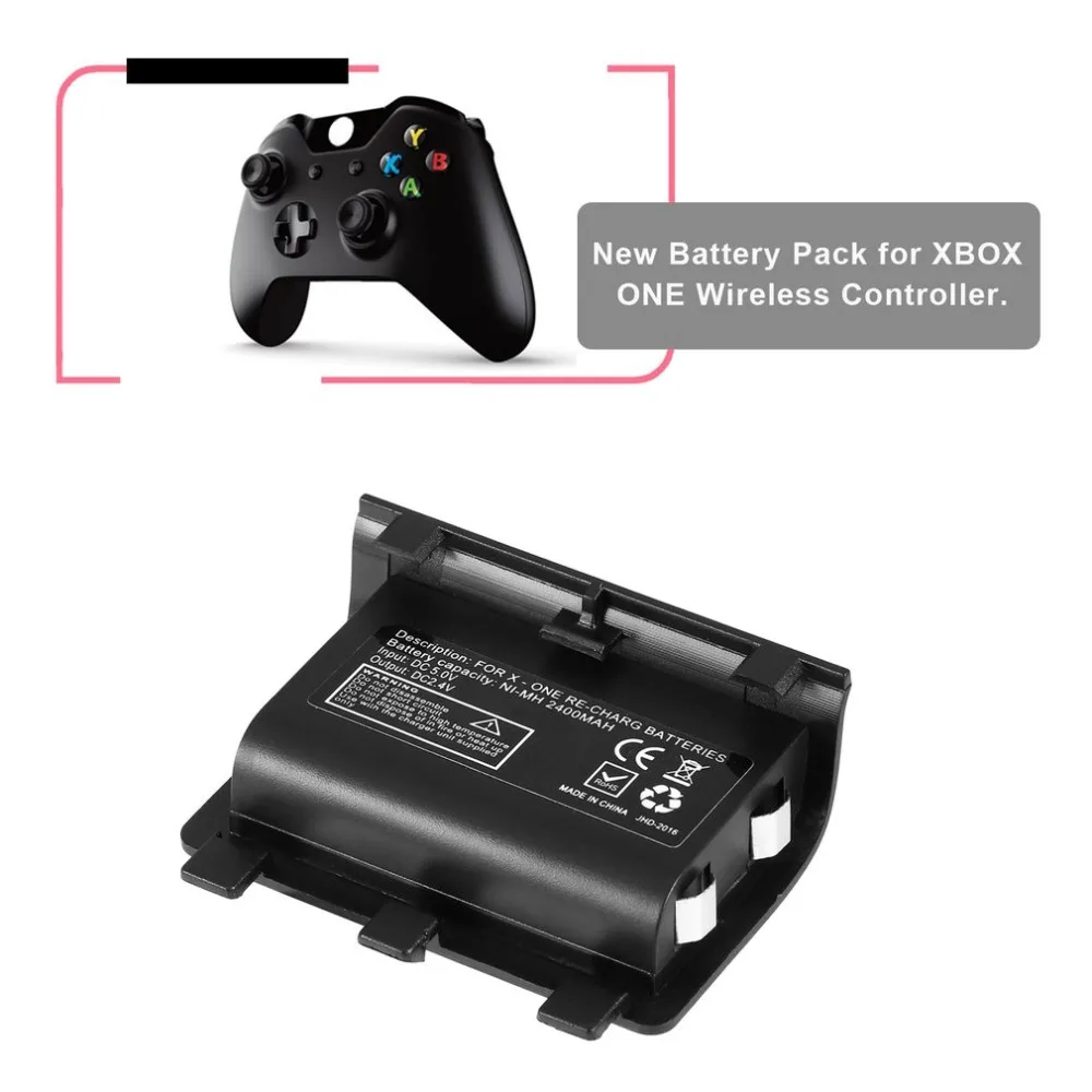 1 2 шт. Портативный 2400 мА/ч игровой контроллер Батарея для XBOX один зарядки комплект