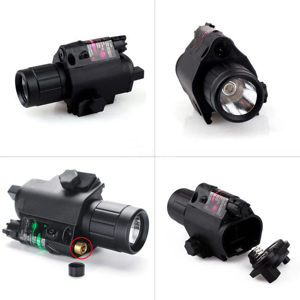 2 в 1 комбо тактические импульсного зеленый лазерный прицел с 200LM светодиодный Q5
