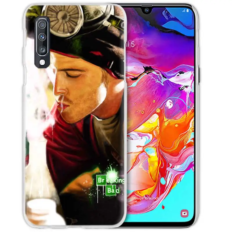 Чехол с принтом «во все тяжкие» чехол для samsung Galaxy A50 A70 A20e A40 A30 A20 A10 A8 A6 плюс A9 A7 жестркий прозрачный пк чехлы для телефона с бумажником и крышка