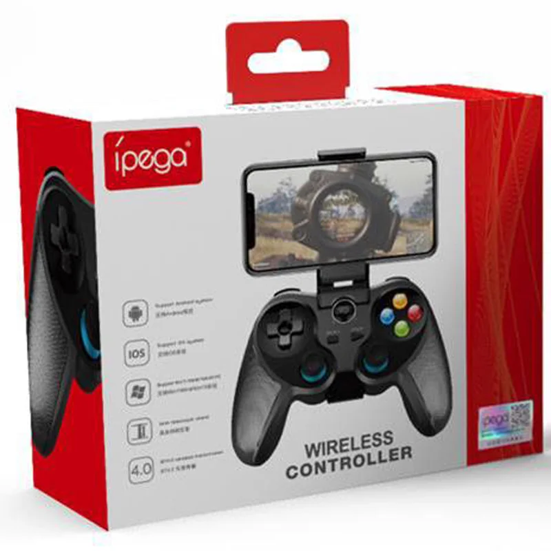 With retail box iPega 9157 пабг геймпад игровой кнопки пубг мобайл блютуз джойстик для андроид айфона на телефона смартфона пк компьютера планшета игр гейм пад контроллер пубга рокер тригеры пабга free fire стик накладки l1 r1 стики - Цвет: With retail box