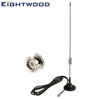 eightwood hf vhf uhf ham amateur mobile radio police scanner antenna strong magnetic base bnc male 300cm extension for btech