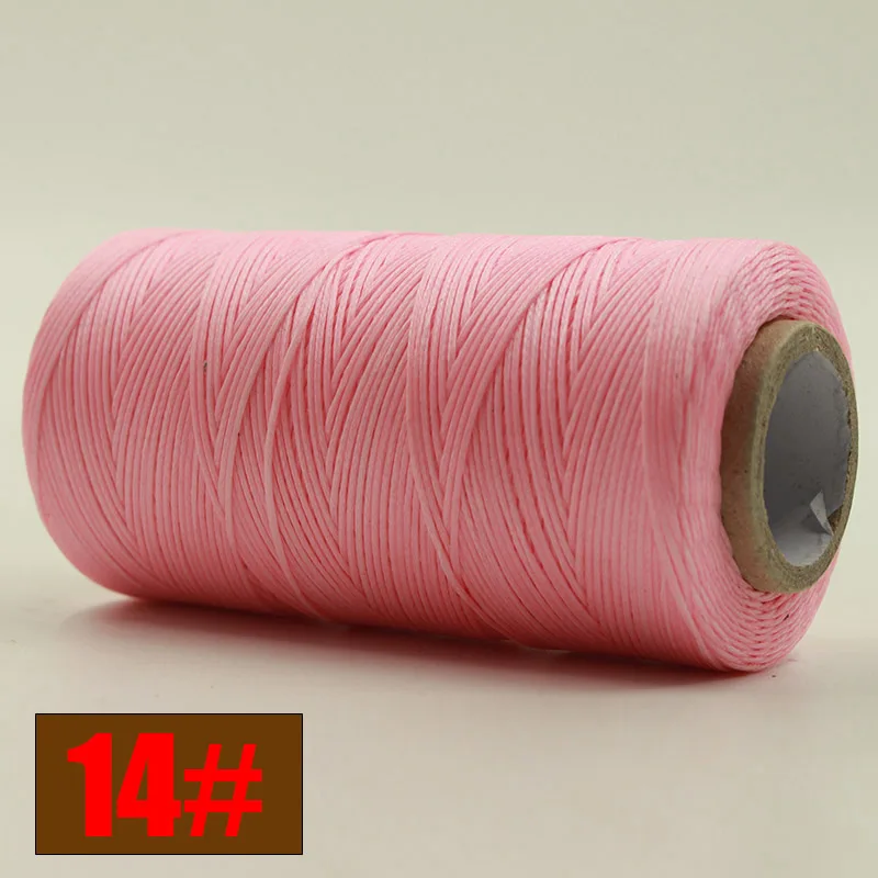 NO14 260 м 150D кожа швейная вощеная нить ручная строчка шнур для рукоделия кожаные инструменты для шитья Ремесло кожа специальная плоская Вощеная линия - Цвет: NO14
