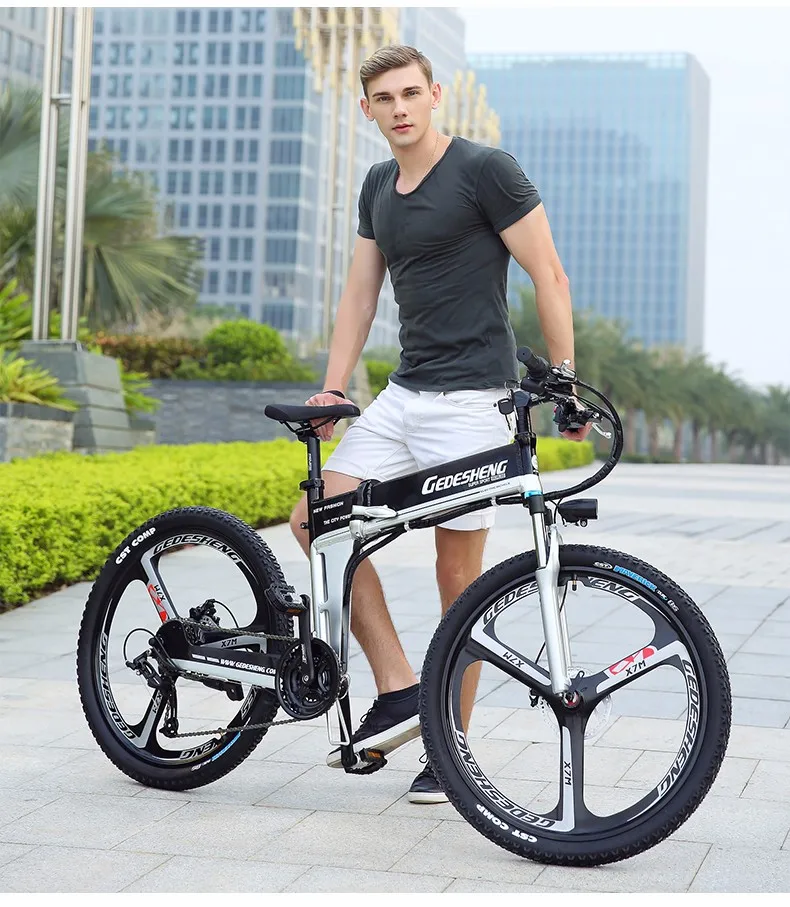 26 Электрический велосипед 48 в Скрытая литиевая батарея eMTB высокоскоростной мотор велосипед ABS тормоз складной Электрический горный велосипед