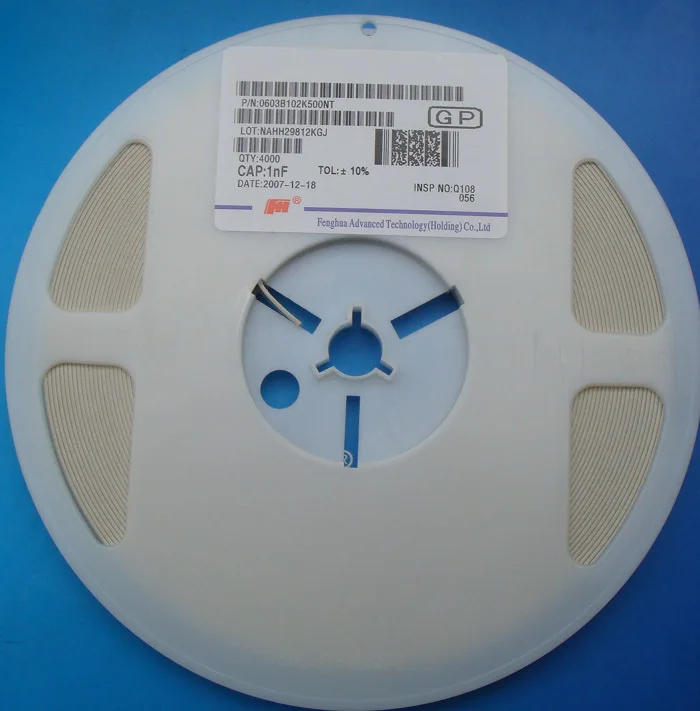 

Free Delivery. 0603 patch capacitance 1 nf 102 50 v a plate of 4000 only 10%