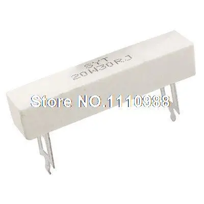 

2x 20W 30 Ohm 5% Wirewound Ceramic Cement Resistor 20 Watt
