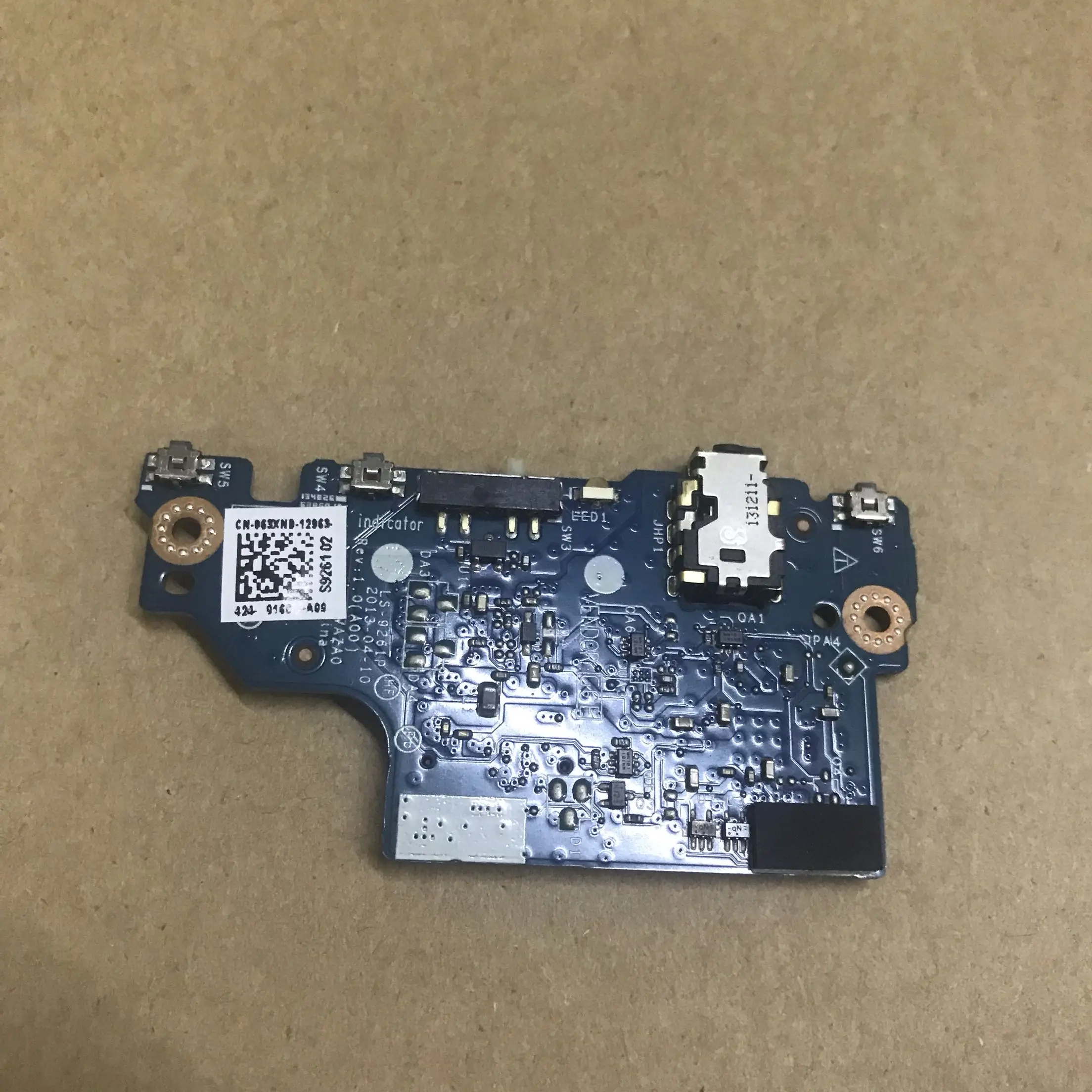 Для Dell XPS 12 9Q33 аудио порт/Кнопка питания печатная плата IO 63XND 063XND LS 9261P|Компьютерные