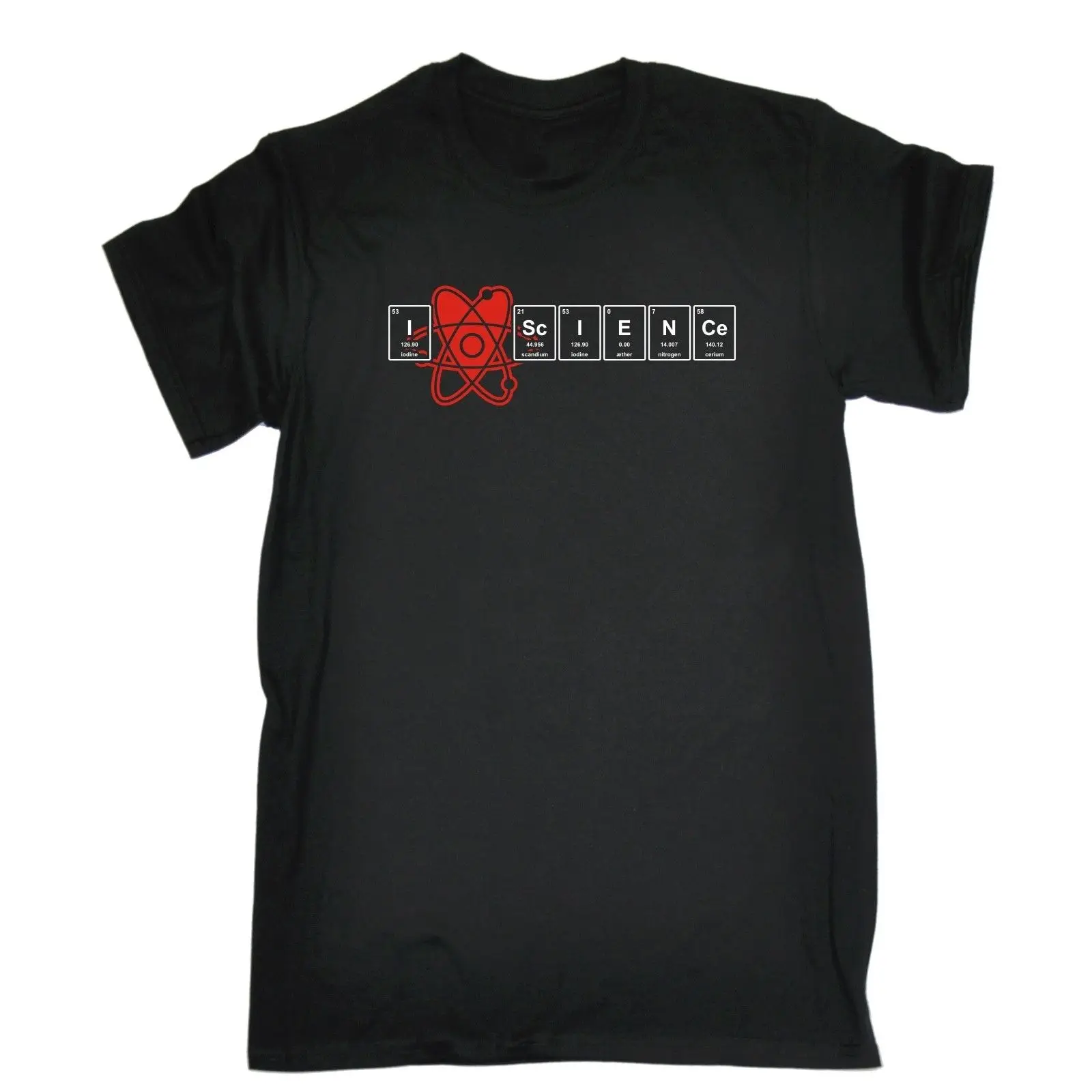 Футболка с надписью I Love Science Atom Biology Chemistry Teacher Nerd Geek подарок на день рождения
