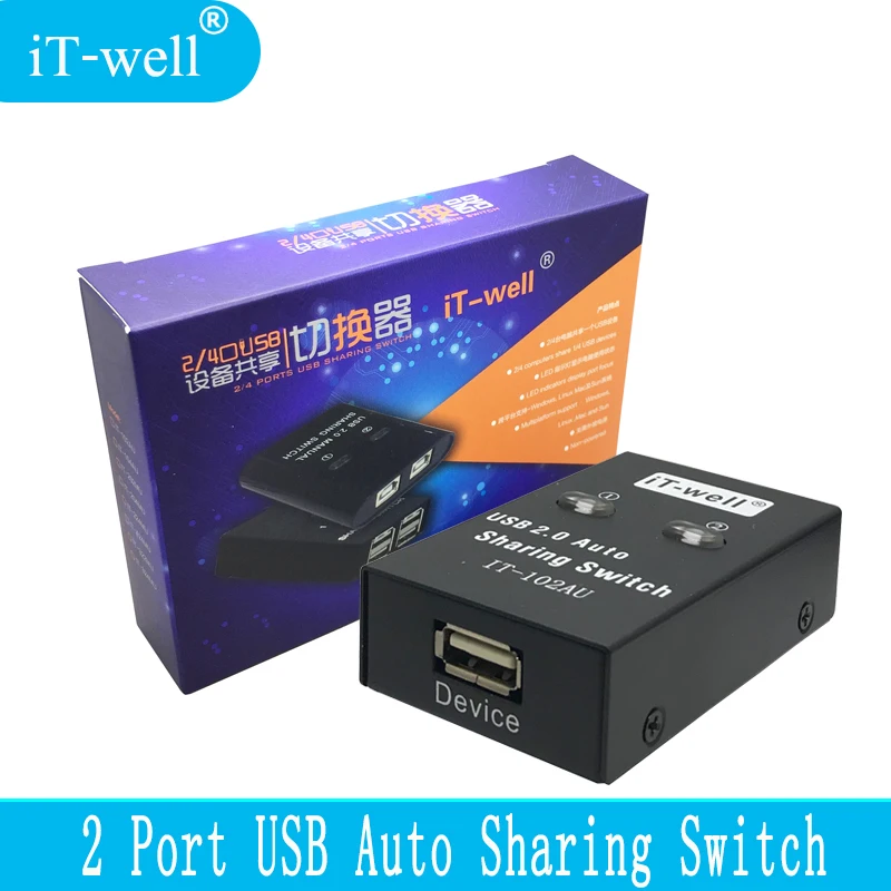 Автоматический Разветвитель usb для принтера|KVM-переключатели| |