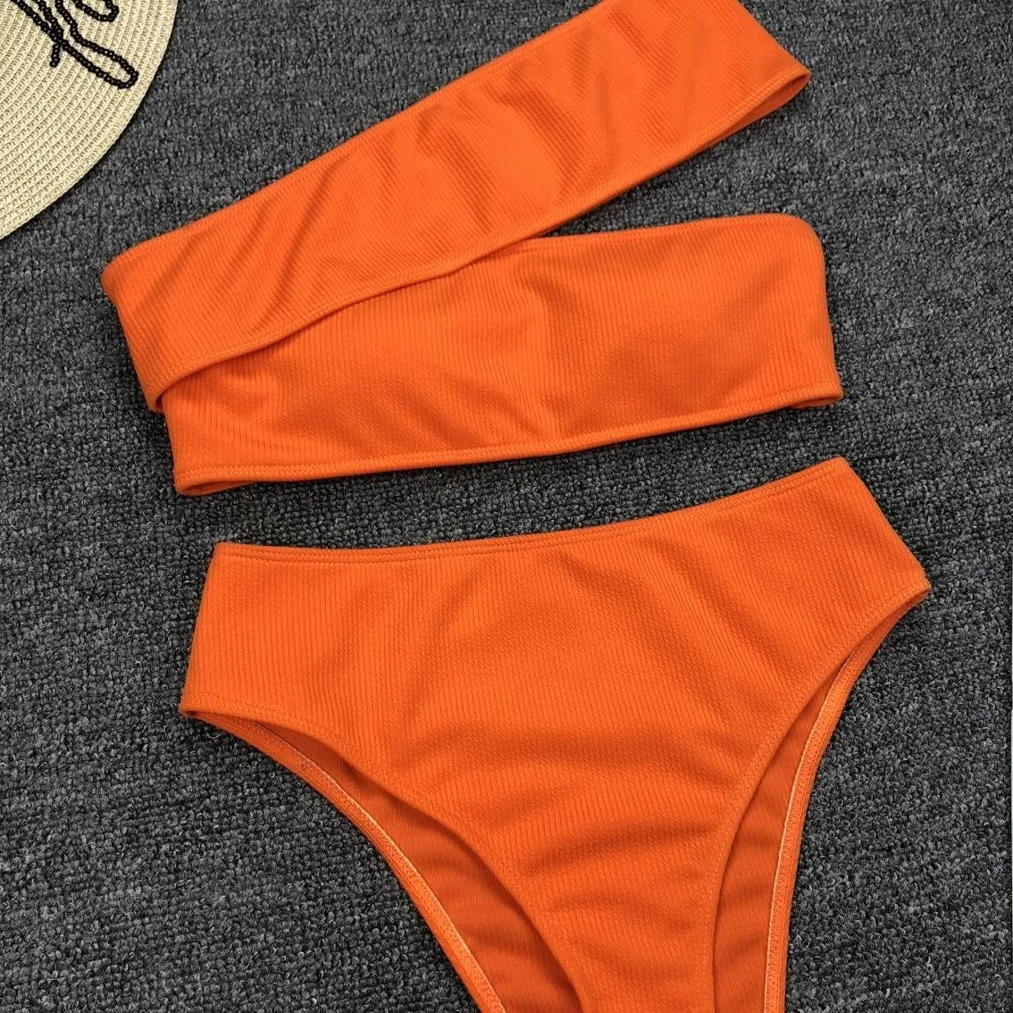 Бикини 2019 пикантное платье на одно плечо пляж купальный костюм для Для женщин