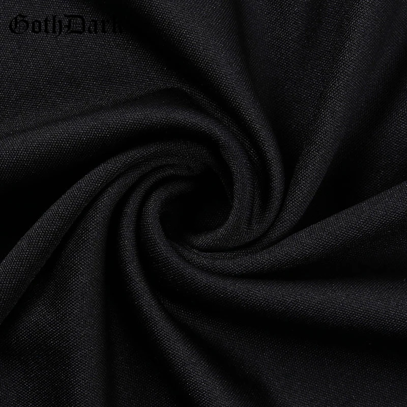 Женское плиссированное платье Goth Dark, черное готическое летнее платье в стиле гранж-панк с воротником-ошейником и пентаграммой, на молнии